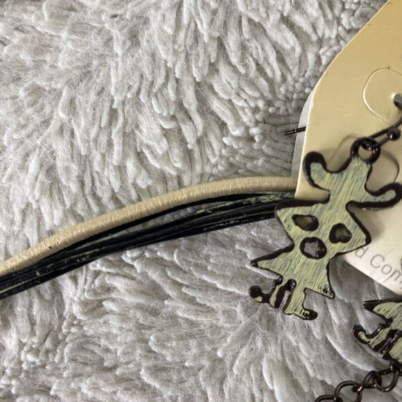 New Western Charm Metal Necklace Earring Set Cowgirl Country Guitar Boot - Picture 5 of 9